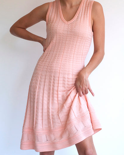 M Missoni pink knitted dress