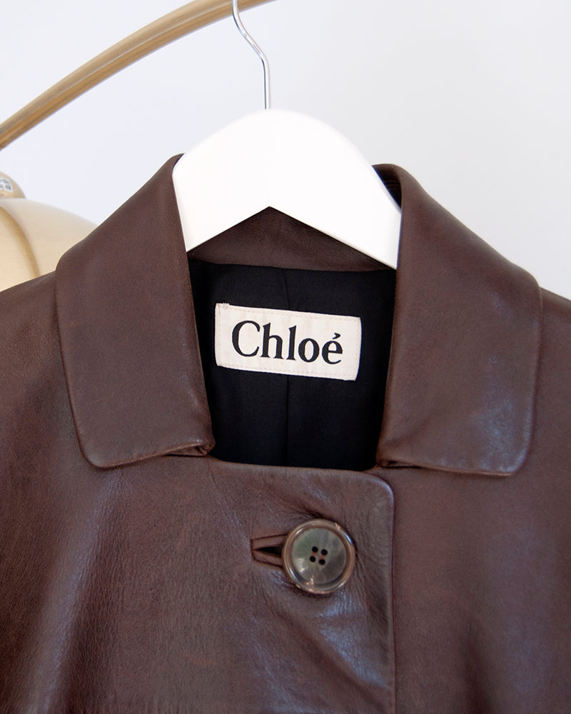 Chloé leather coat