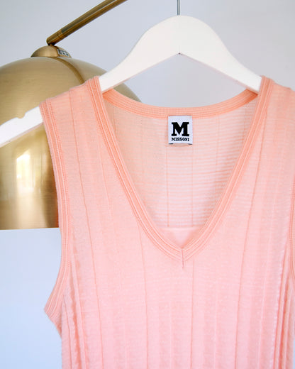 M Missoni pink knitted dress