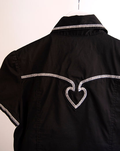 Moschino heart embroidery shirt