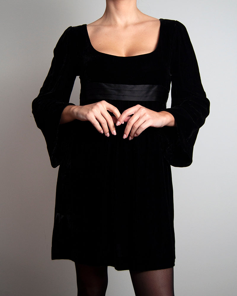 Diane Von Furstenberg velvet dress