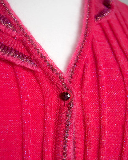 Cavalli hot pink cardigan