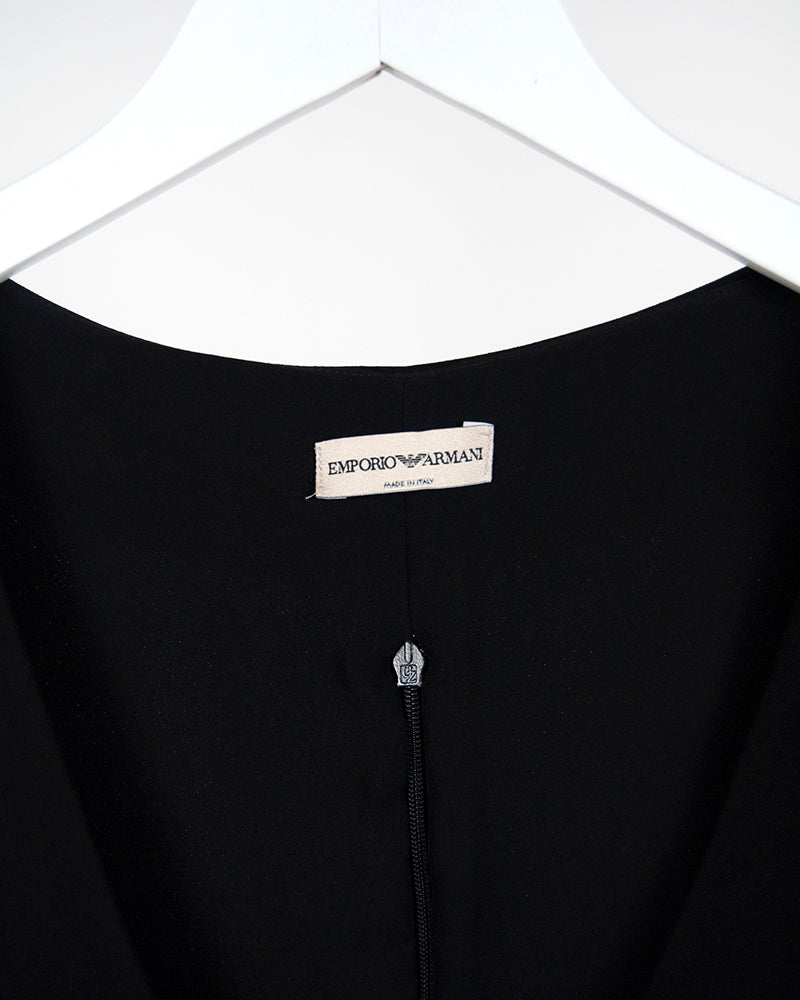 Emporio armani black clearance dress