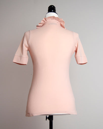 Burberry ruffle neck polo