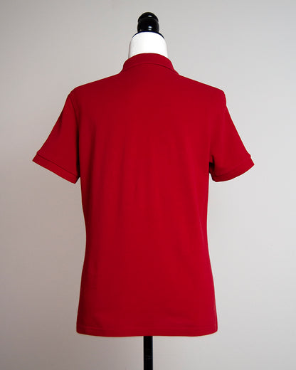 Burberry red polo