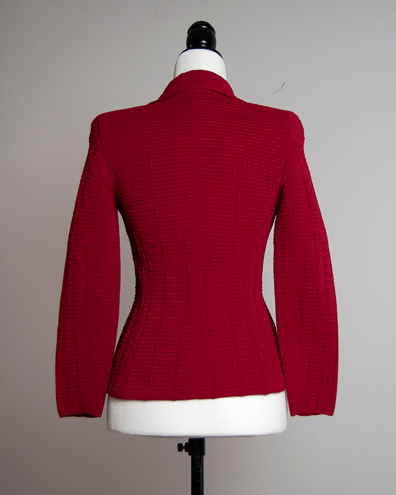 Armani texture red blazer Some Things Never Fade