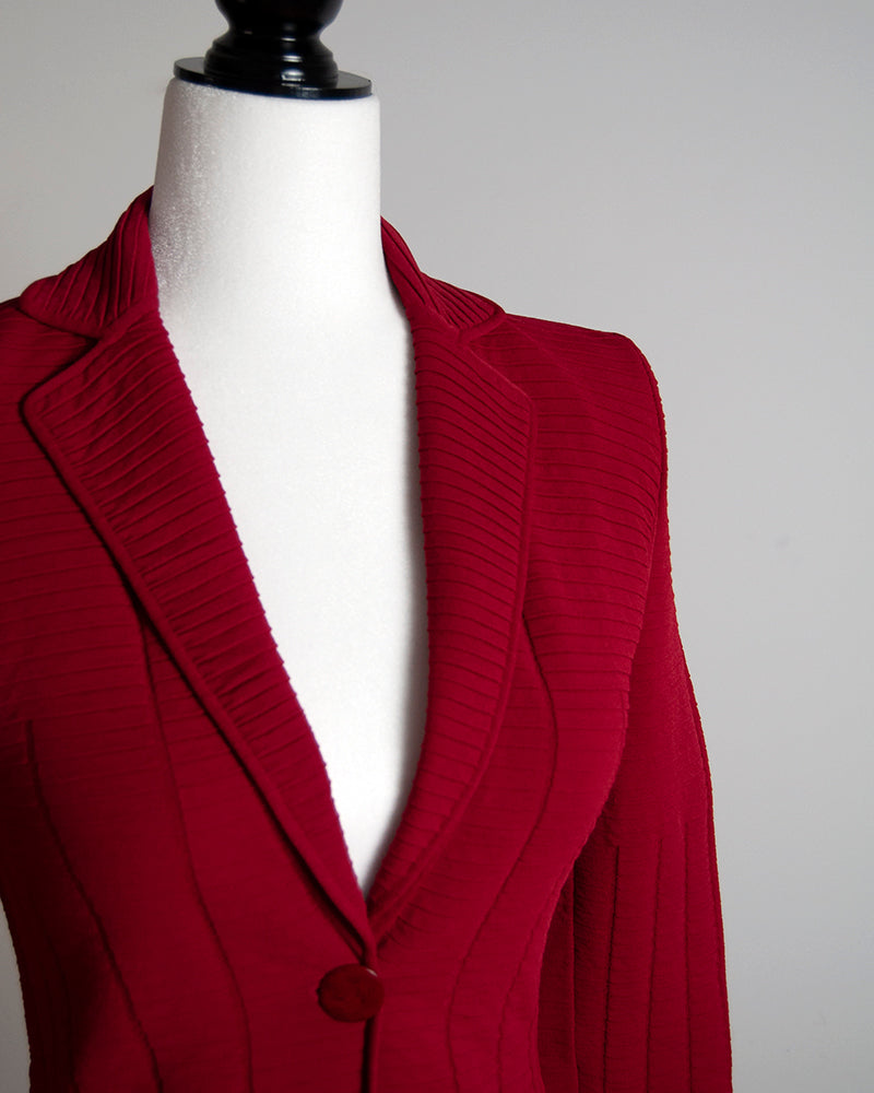 Armani texture red blazer Some Things Never Fade