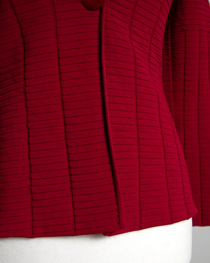 Americana roja textura Armani