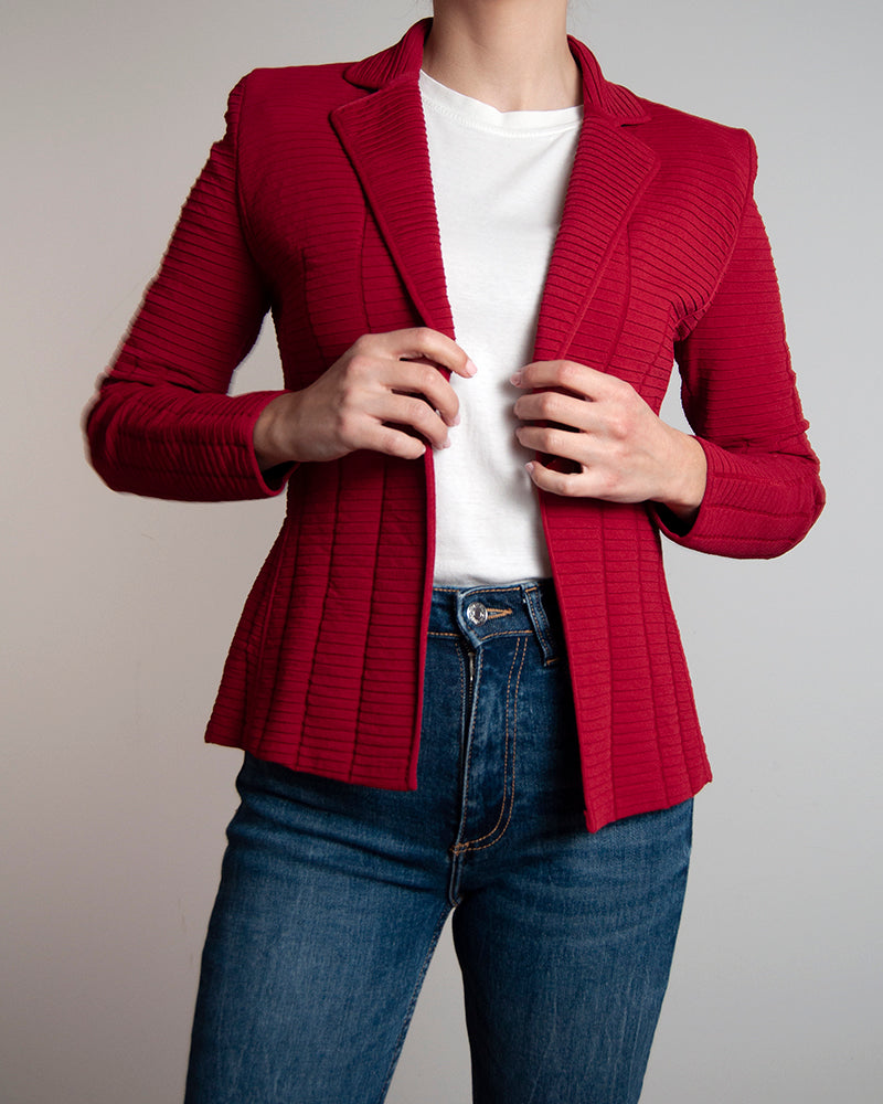 Armani texture red blazer Some Things Never Fade