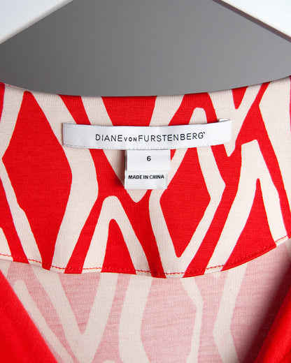 Vestido estampado geométrico Diane Von Furstenberg