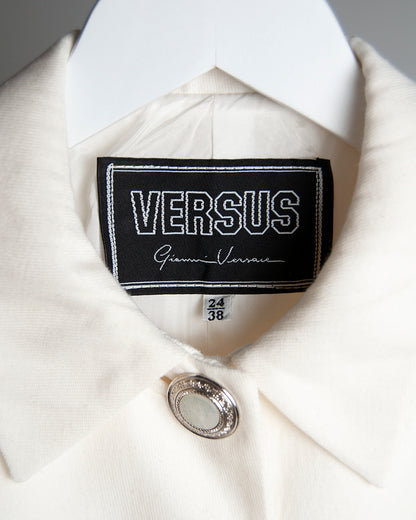 Versace silver button jacket