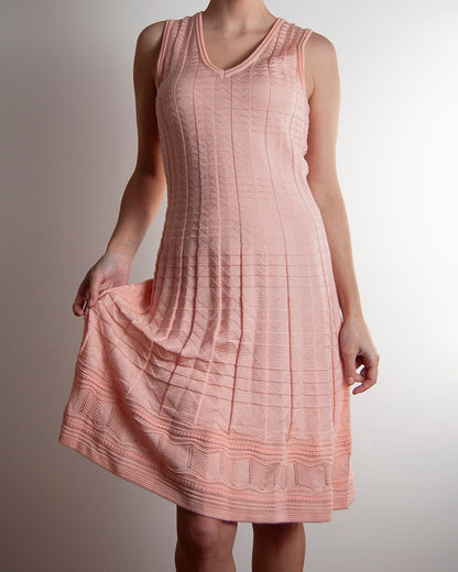 M Missoni pink knitted dress